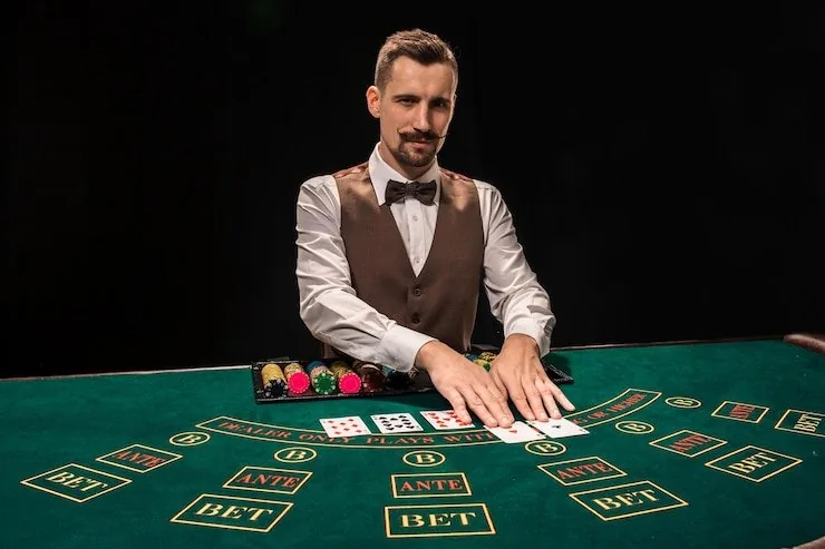 7799game Inside Our Baccarat Green Table Section